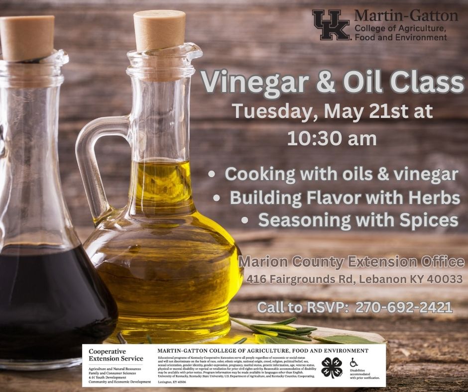 Vinegar & Oil Class