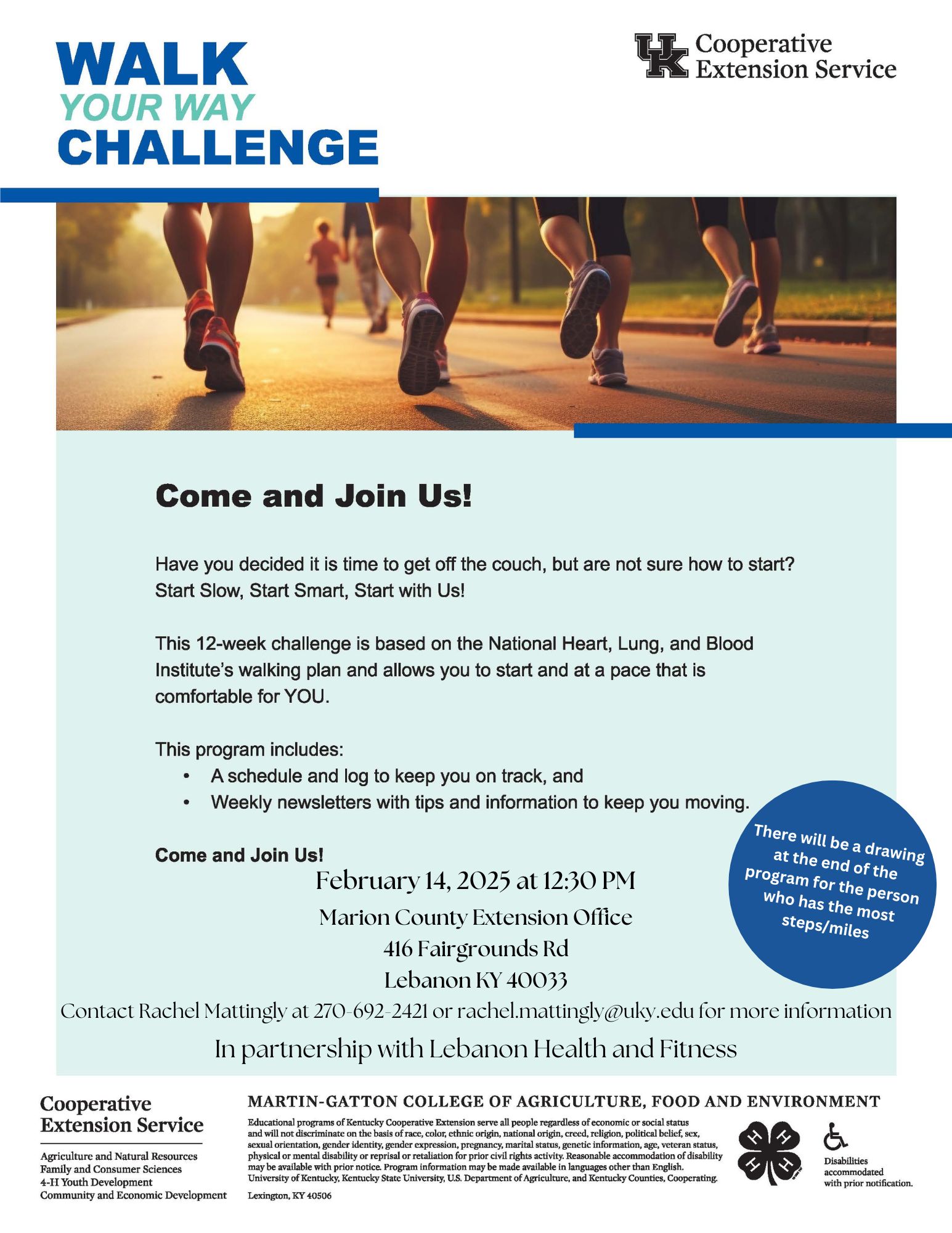 Walk Your Way Challenge - February 14, 2025 at 12:30PM