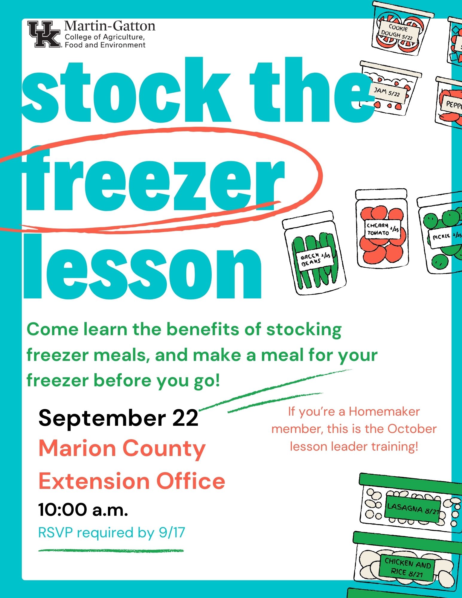 Stock the Freezer Lesson
